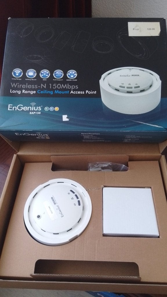 EnGenius EAP150 Wireless-N 150Mbps Plafond Access Point, Verzenden, Nieuw, Router, EnGenius
