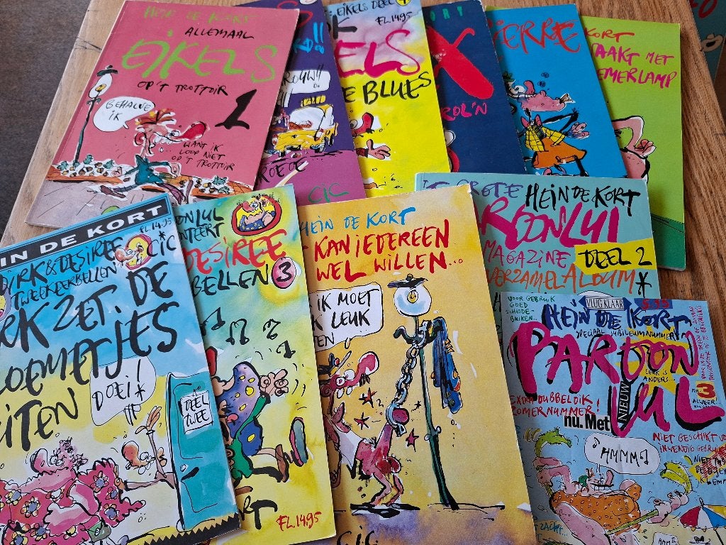 Hein de Kort verzameling partij 11x ook los te koop of ruil, Gelezen, Hein de Kort, Ophalen of Verzenden, Meerdere stripboeken