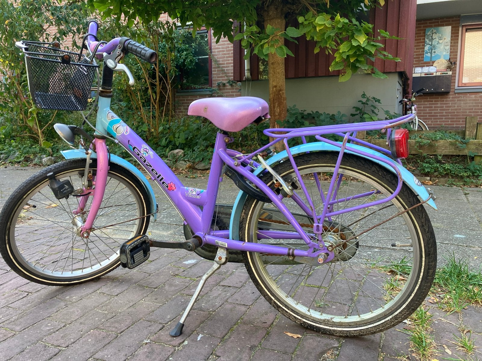 Gazelle kinderfiets 20 inch - paars/blauw