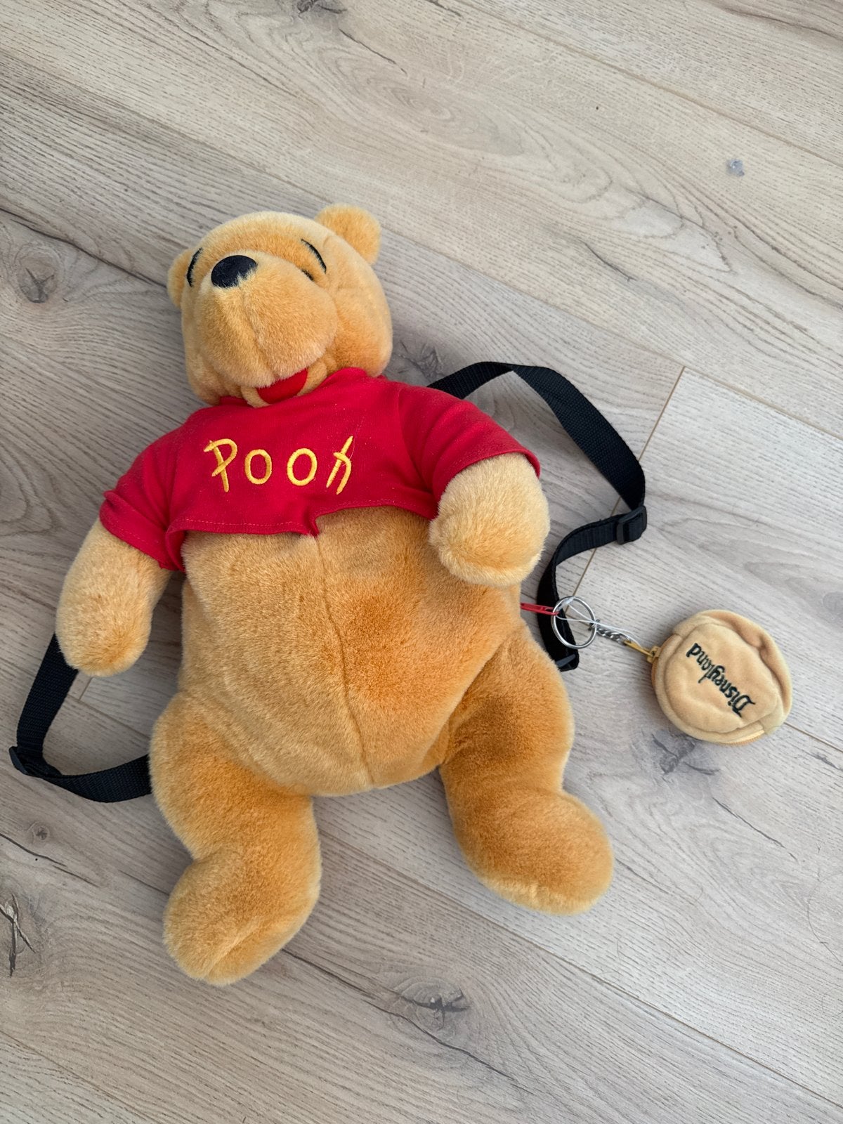 Winnie de Poeh knuffel rugzak Disneyland, Oranje, Gebruikt, Disney, Beer
