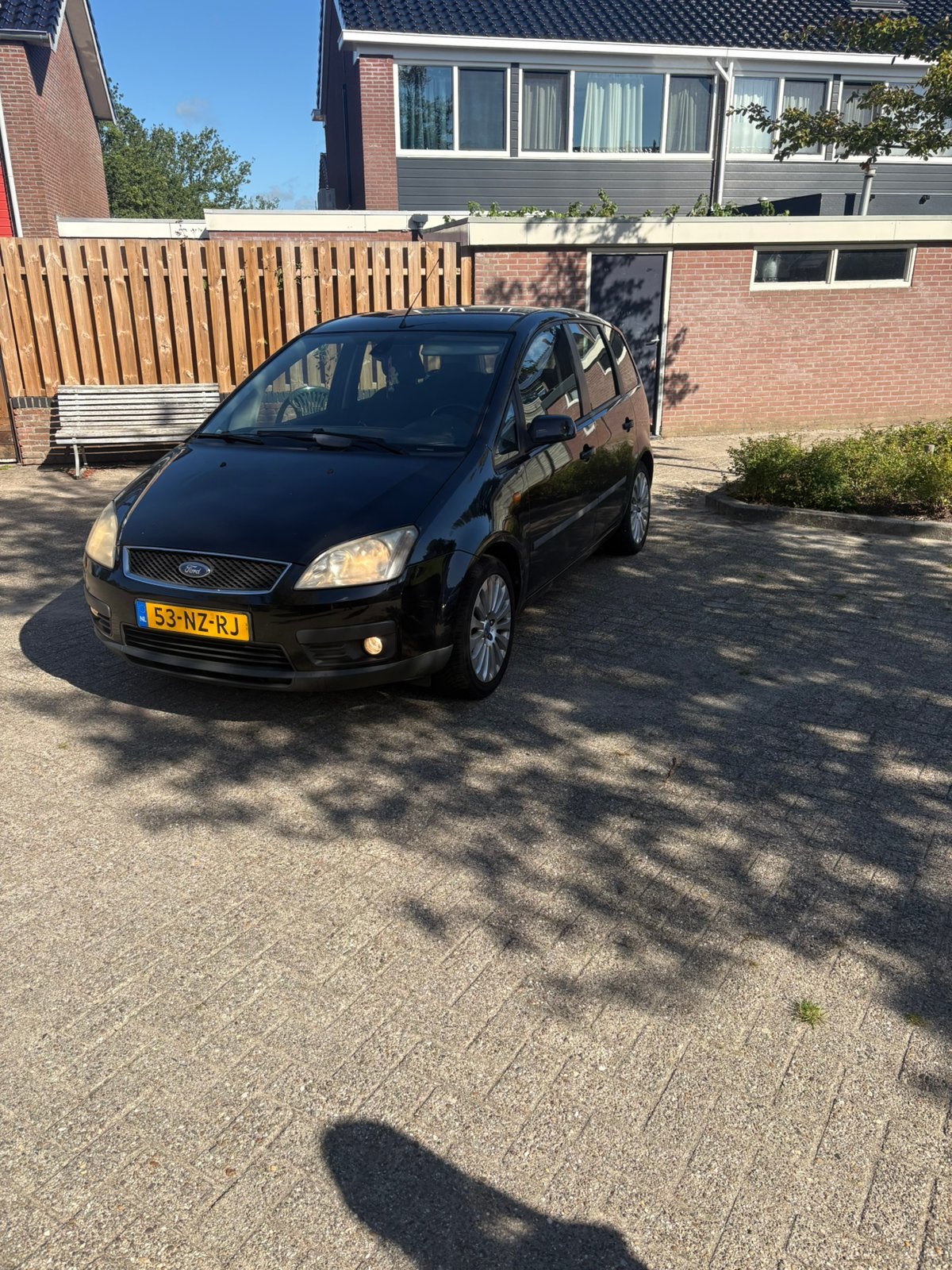 Ford C-Max 1.8 88KW 2004 Zwart apk jan 2027, Voorwielaandrijving, 1287 kg, 4 cilinders, Zwart