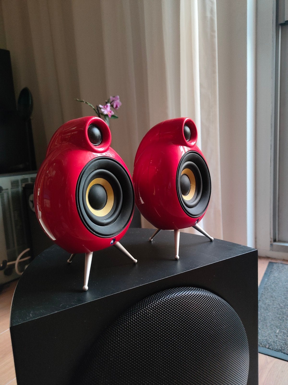 Podspeaker Micropod SE design luidsprekers incl brackets ©, Overige merken, Inclusief muurbeugels, Ophalen of Verzenden, Zo goed als nieuw
