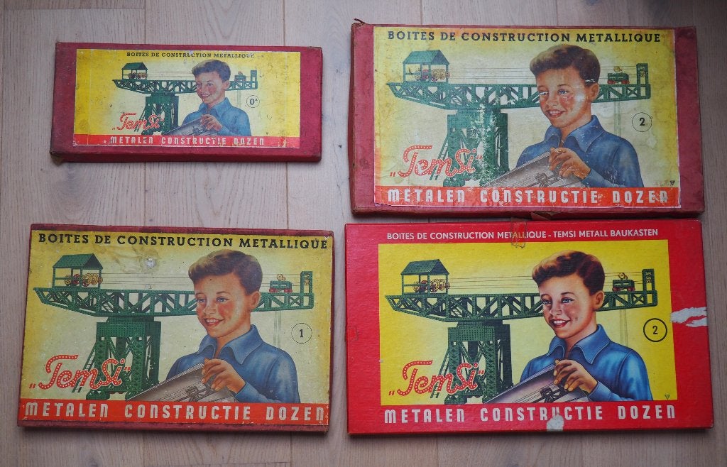 4 Temsi bouwdozen, Ophalen of Verzenden