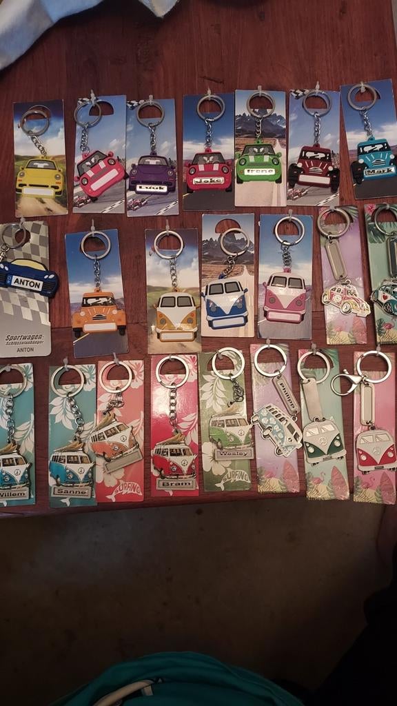 Partijtje Sleutelhangers - Auto's en Busjes, Ophalen of Verzenden, Nieuw, Transport