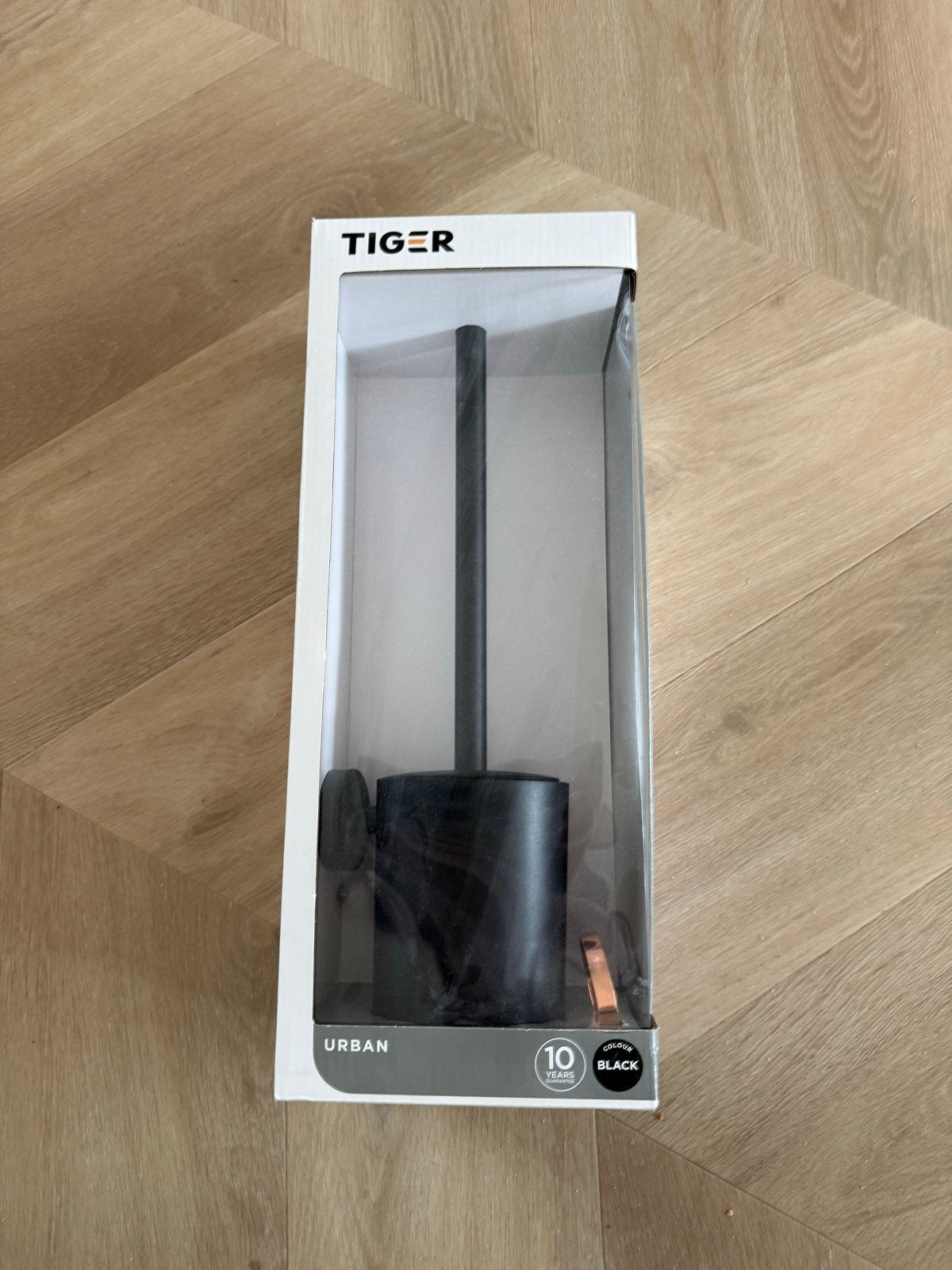 Tiger Urban toiletborstelhouder zwart, Huis en Inrichting, Badkamer | Badtextiel en Accessoires, Ophalen, Nieuw, Zwart, Overige typen