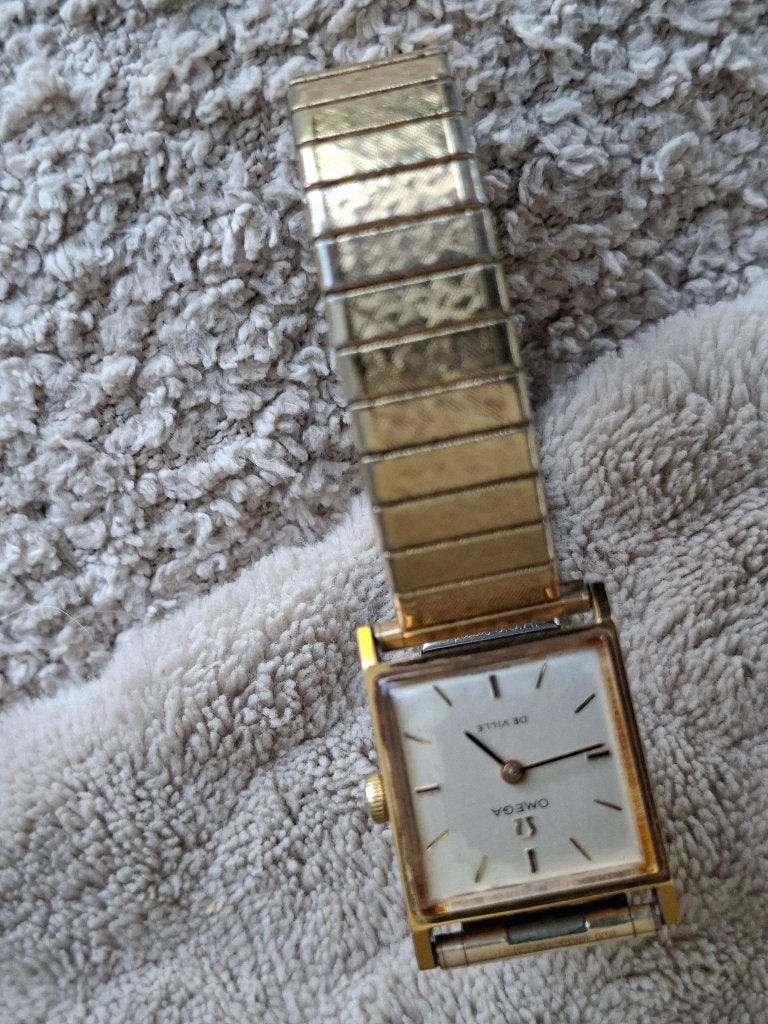 goud horloge omega  de ville met speidel usa band, Polshorloge, Omega, Met bandje, Goud