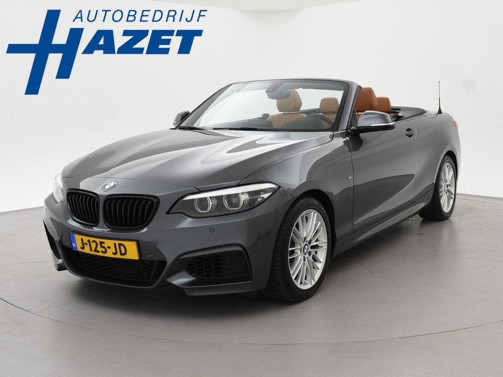 BMW 2-serie Cabrio 218i AUT. M-SPORT HIGH EXECUTIVE + LEDER, Auto's, BMW, Automaat, Gebruikt, Euro 6, Cabriolet