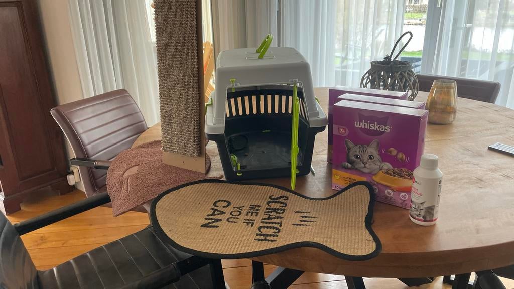 Katten reismand kattenbak, Ophalen, Gebruikt