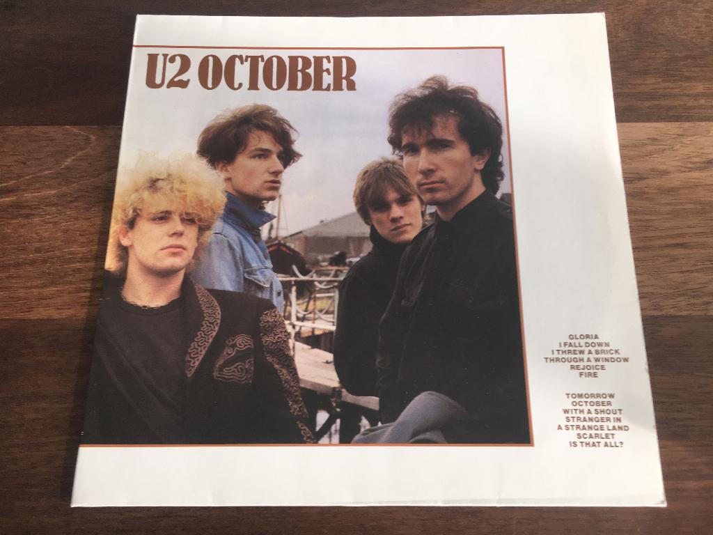 Vinyl LP U2 October EU 1981, Gebruikt, 1980 - 1989, Ophalen of Verzenden, Inclusief binnenhoes