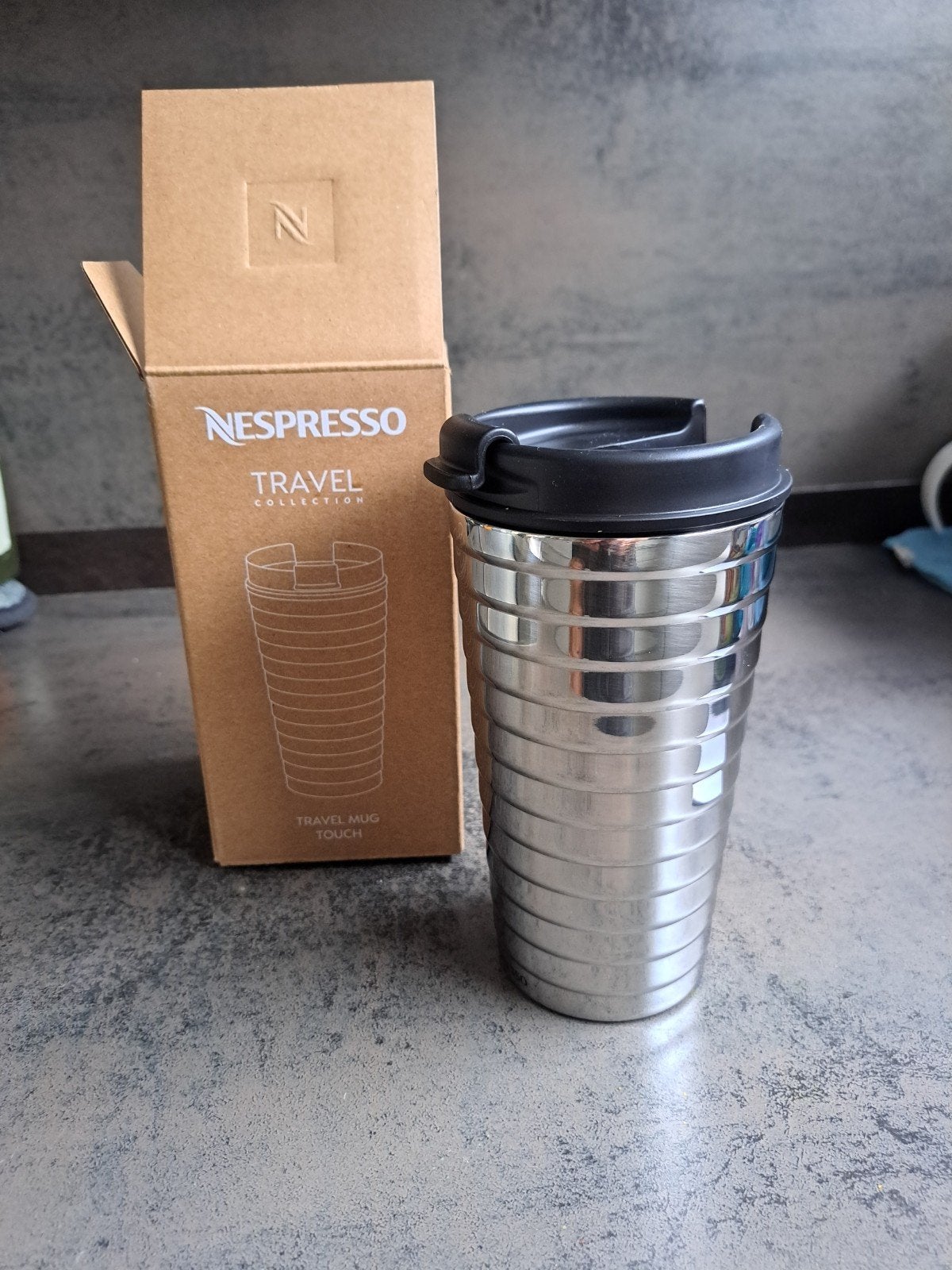 Nespresso Travel Mug Touch - Roestvrij staal, Overige typen, Ophalen of Verzenden, Metaal, Overige merken