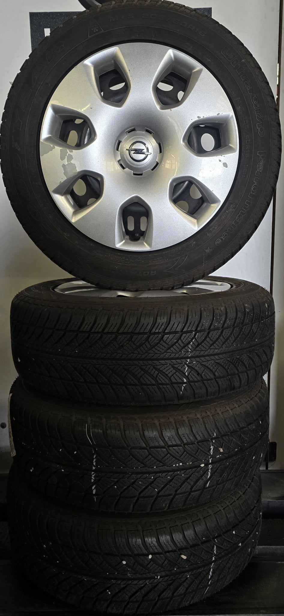 16 inch stalen winterset voor een Opel Astra J / K (11), Gebruikt, -, Banden en Velgen, -