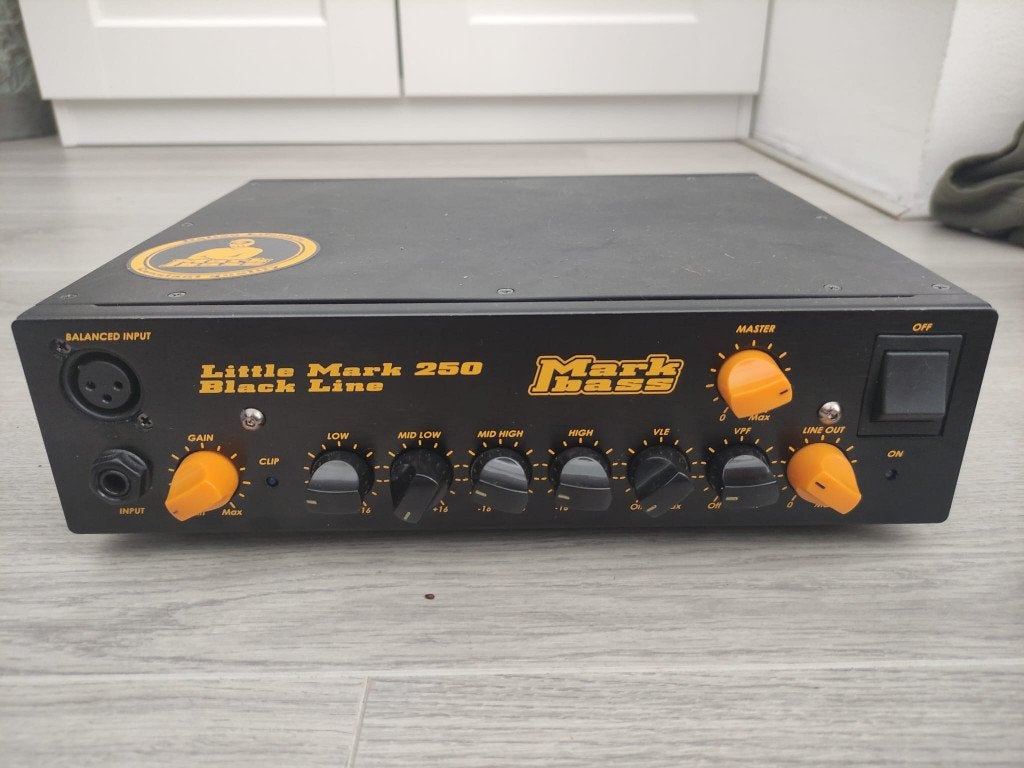 Markbass Little Mark 250 Black Line basversterker, Ophalen, Gebruikt, Basgitaar, 100 watt of meer