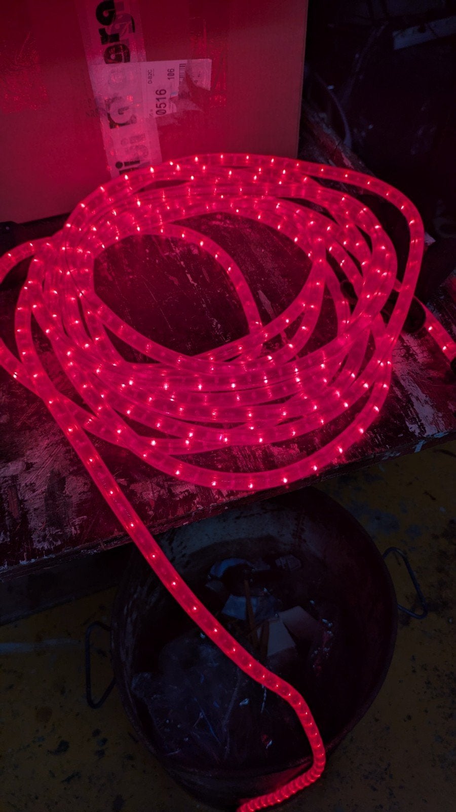 Rode LED lichtslang - 10 meter, Gebruikt, Waterbestendig, Kunststof, Overige fittingen