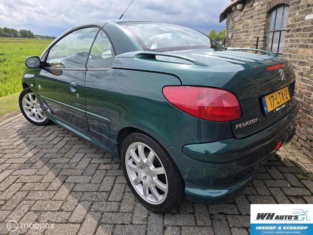 Peugeot 206 CC 1.6-16V Roland Garros, Auto's, Voorwielaandrijving, Gebruikt, 4 cilinders, Cabriolet