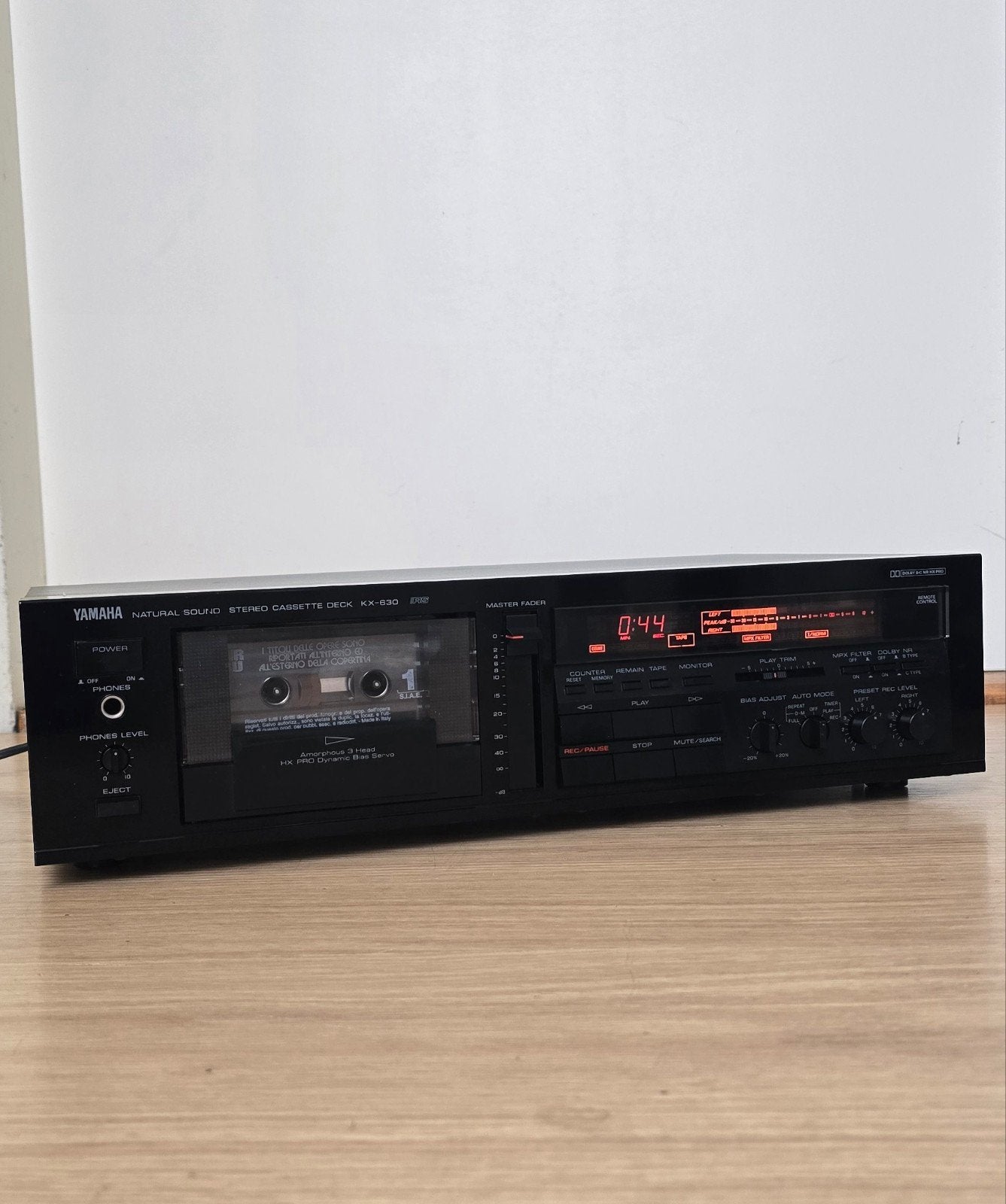 Yamaha KX-630 Stereo Cassettedeck - Uitstekende Staat, Ophalen of Verzenden, Enkel, Tiptoetsen