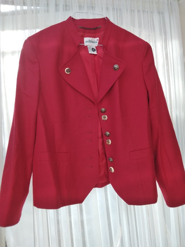 Jasje, maat: 38, Tiroler Trachten. Oktoberfeest. kleur: ROOD, Maat 38/40 (M), PETRESSA, Ophalen of Verzenden, Zo goed als nieuw