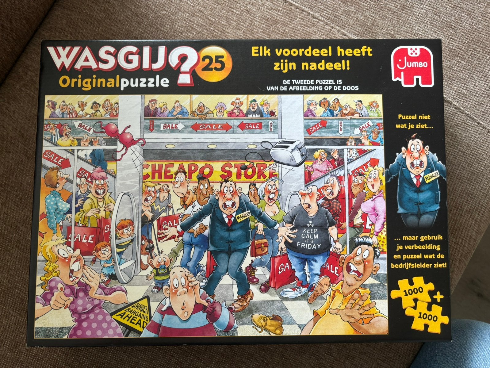 Puzzel Wasgij 25, Ophalen, 500 t/m 1500 stukjes, Gebruikt, Legpuzzel