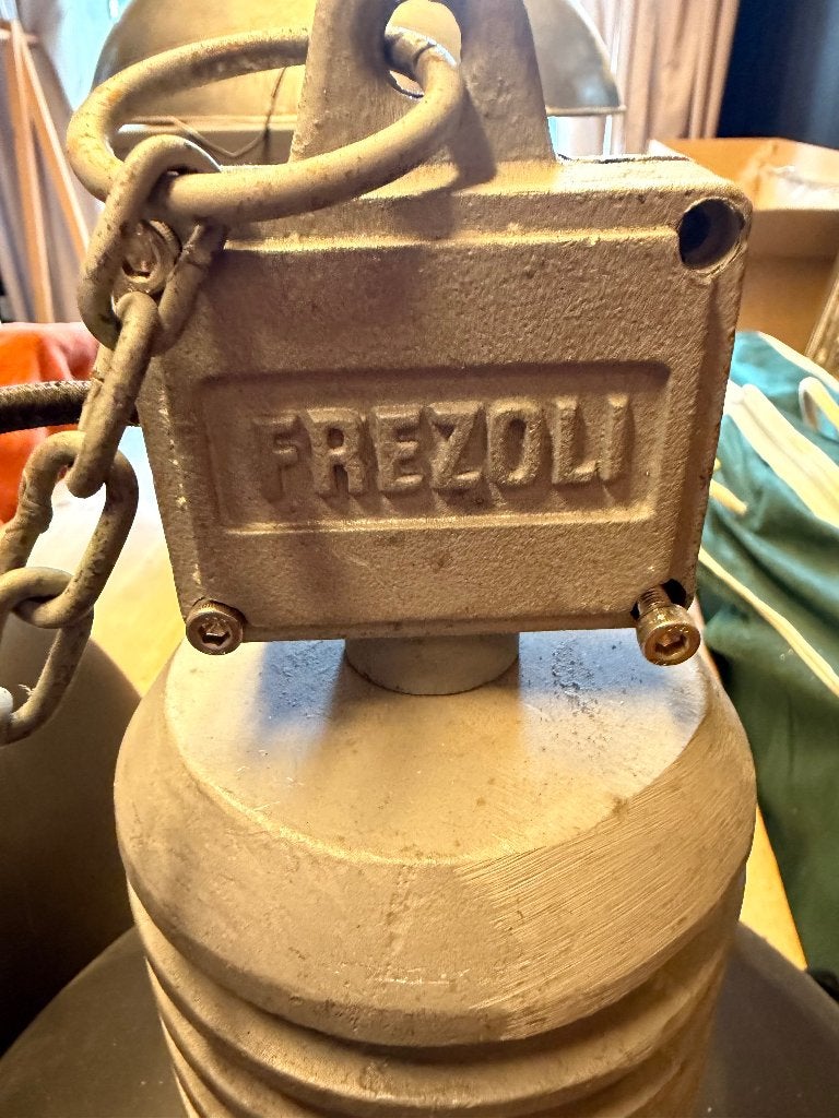 Frezoli Hanglamp Zwart/Grijs - Industriële Stijl, Ophalen, E27 (groot), Zo goed als nieuw, Metaal