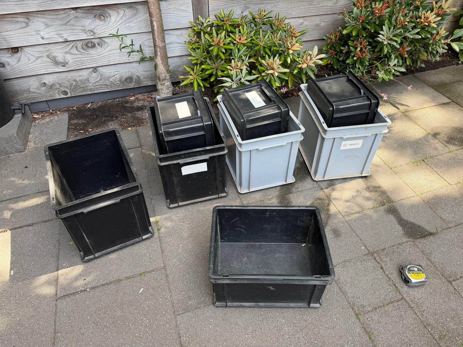 8 stuks!! Rako Euronorm kratten 40x29,5 cm, diverse hoogtes, Ophalen, Gebruikt, Minder dan 35 cm, Minder dan 50 cm
