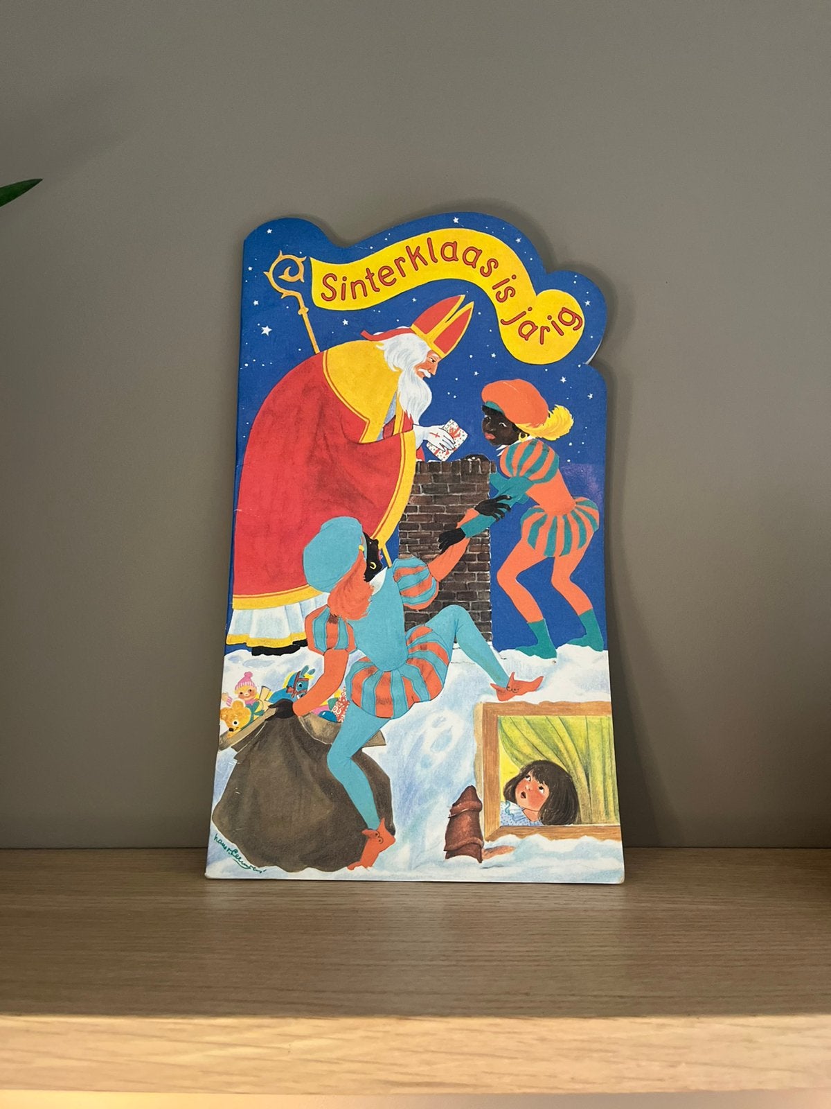 Sinterklaas is jarig (boek met tekeningen en liedjes), Ophalen of Verzenden, Gebruikt