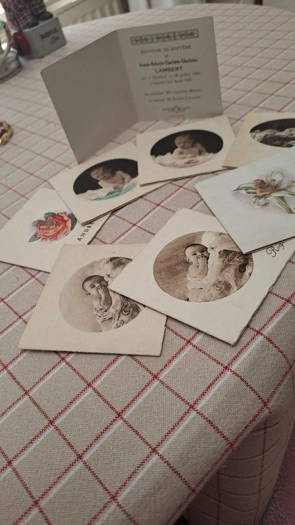 FRANSE GEBOORTEKAARTJES JAREN 20-30-40 8 STUKS VOOR 5 EURO, Ophalen of Verzenden