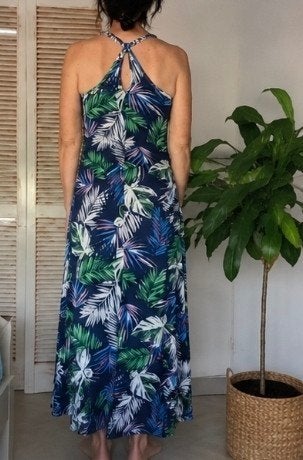 Primark Maxi Jurk met Tropische Print - Maat 36 (S), Ophalen of Verzenden, Zo goed als nieuw, Maat 36 (S), Onder de knie