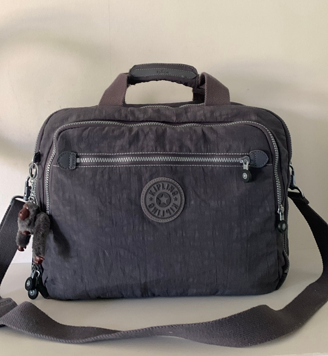 Kipling hele grote laptoptas kantoortas reistas weekendtas, Verzenden, Zo goed als nieuw, Grijs, Kipling