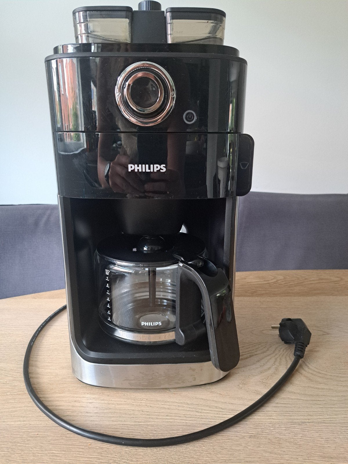 Philips HD7769 Koffiezetapparaat + geïntegreerde bonenmaler, Ophalen, Gebruikt, Koffiemachine, Koffiebonen