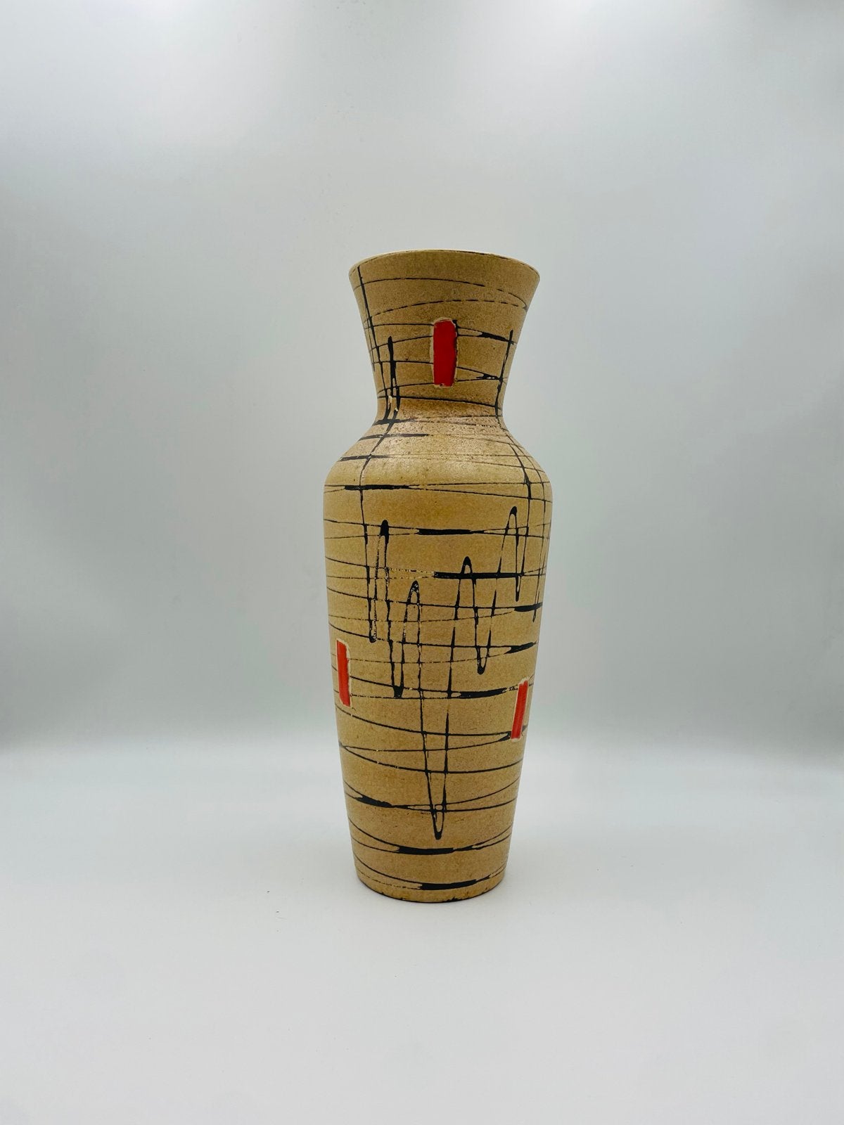West-Duitse vaas 40,5 cm - Fat Lava stijl, Ophalen of Verzenden