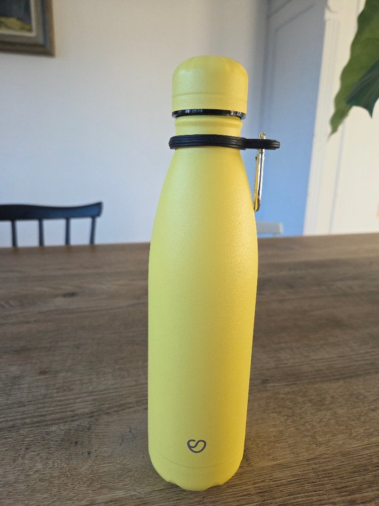 lichtgele Slokky thermosfles, 500 ml, Ophalen of Verzenden, Zo goed als nieuw