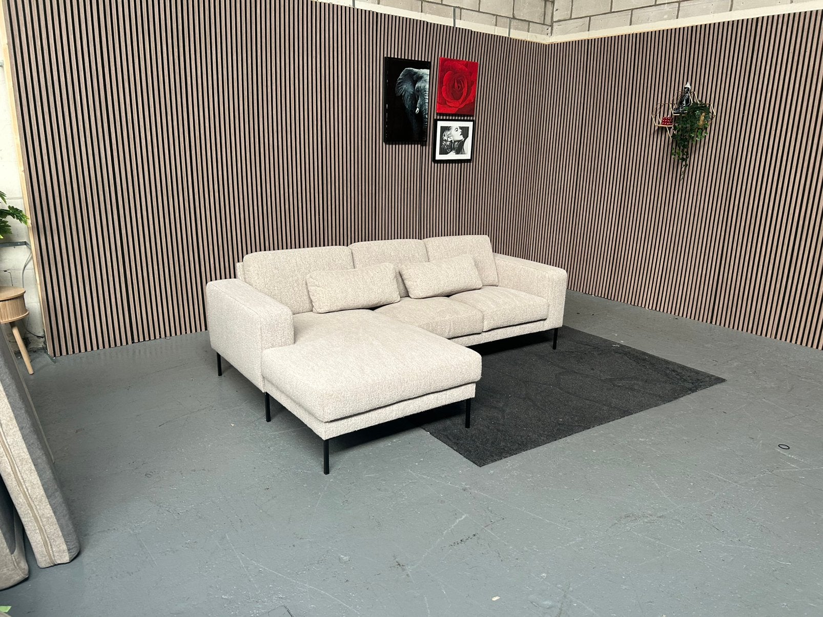 GRATIS LEVERING TEDDY LOUNGEBANK 250X160 GEREINIGD, Huis en Inrichting, Banken | Bankstellen, Hoekbank, Ophalen of Verzenden, Zo goed als nieuw