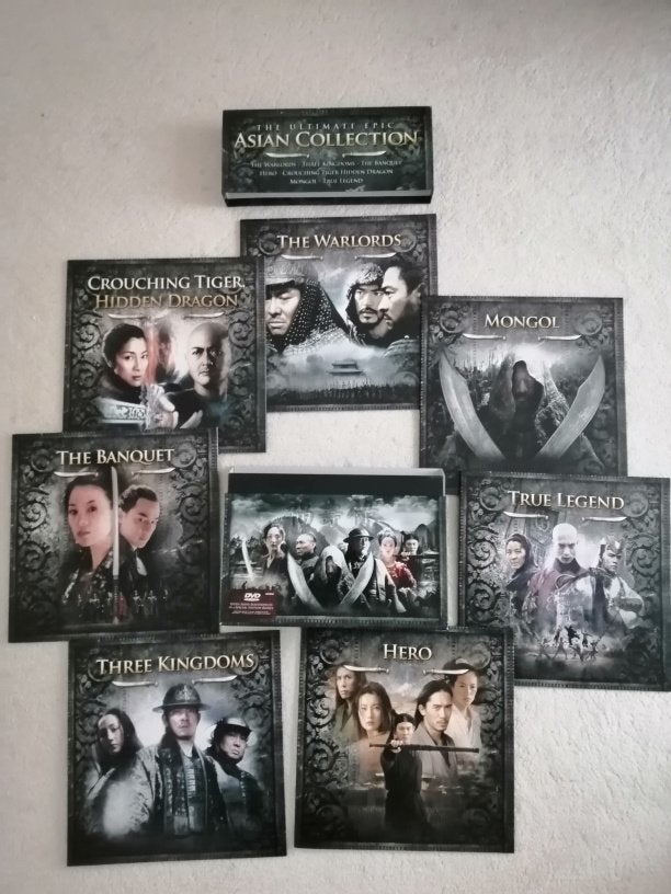 dvd box,  10 dvd's, "The Ultimate Epic ASIAN COLLECTION", Alle leeftijden, Ophalen of Verzenden, Zo goed als nieuw