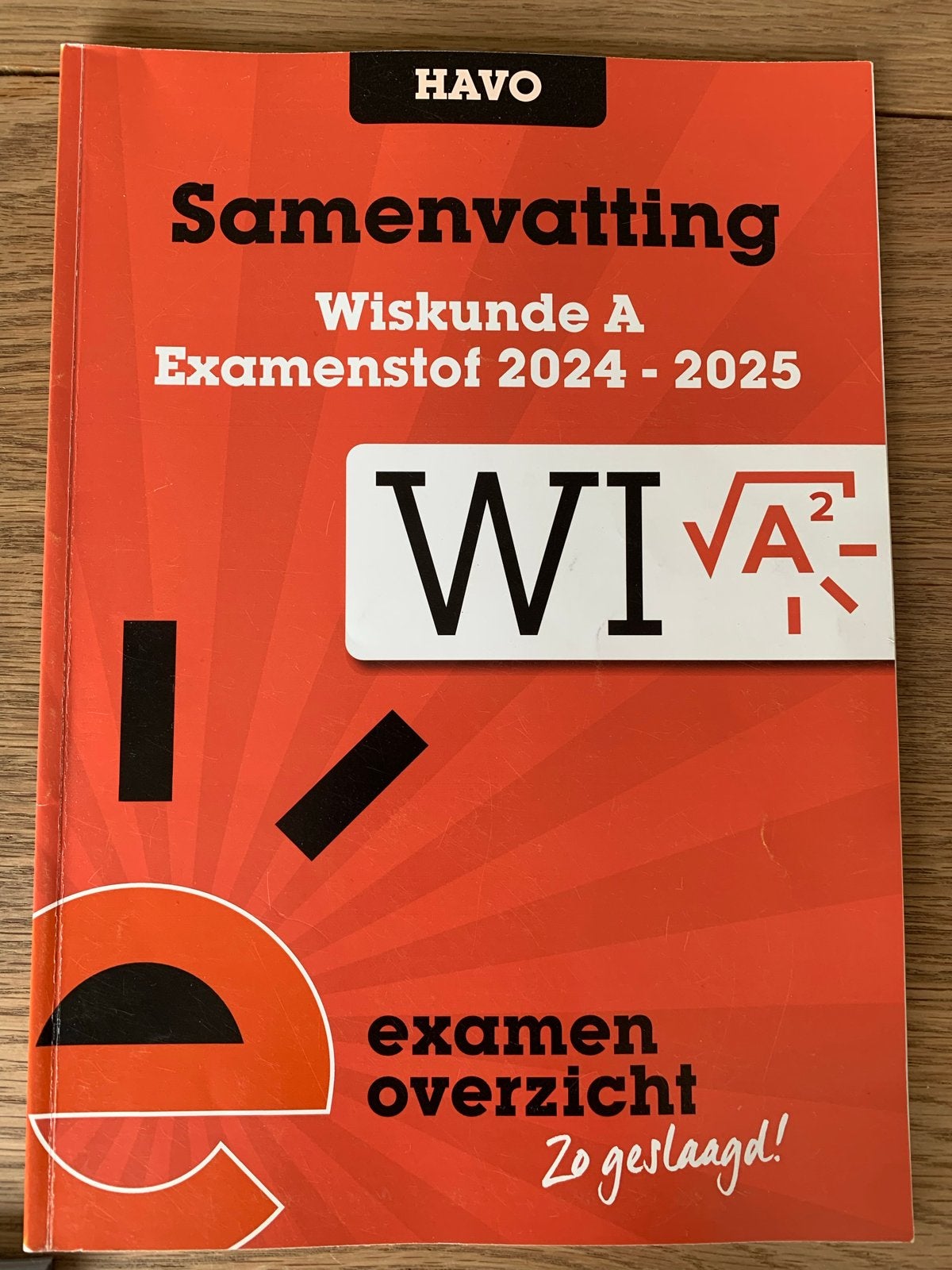 Samenvatting Wiskunde A Examenstof HAVO 2024-2025, Boeken, Ophalen, Beta, Zo goed als nieuw, HBO