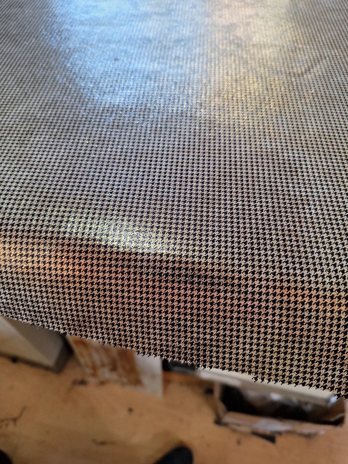 AA kwaliteit Runderprent, Goud/Zwart Geblokt., Hobby en Vrije tijd, Overige kleuren, 120 cm of meer, Leer of Kunstleer, Nieuw