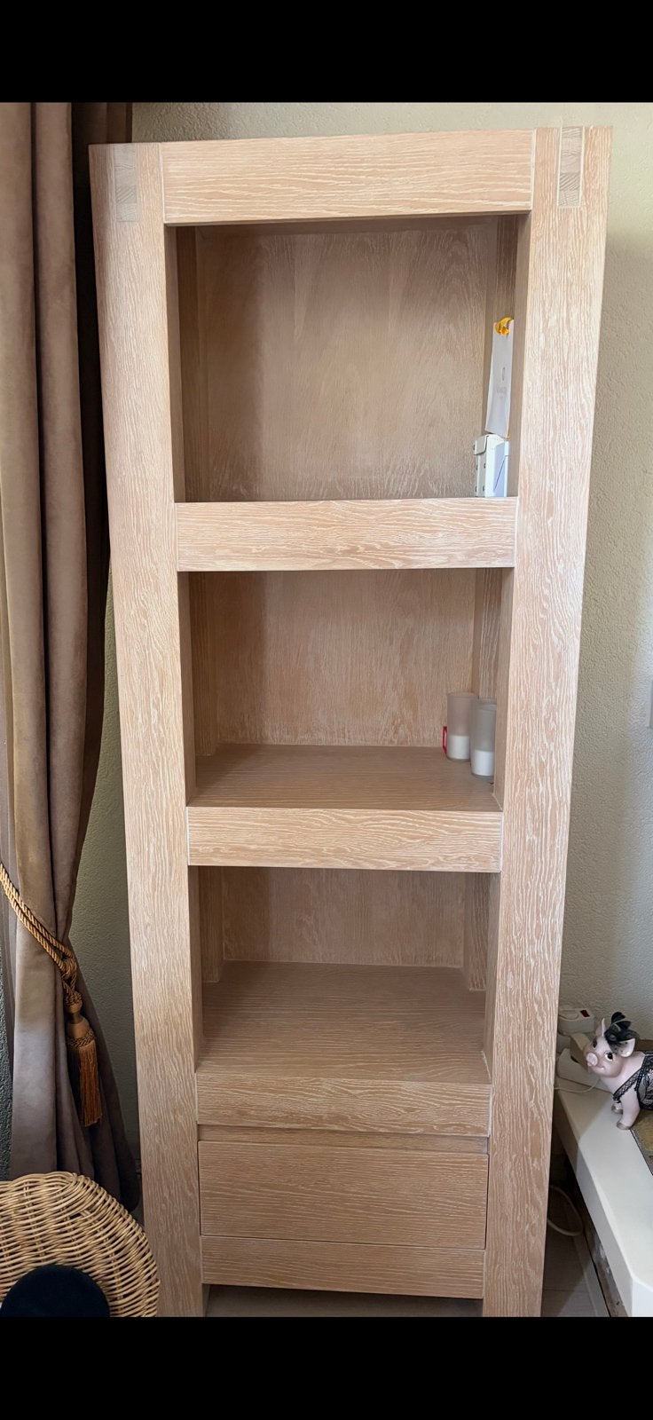 Whitewash kast, Huis en Inrichting, Ophalen, Zo goed als nieuw, 25 tot 50 cm, 50 tot 100 cm