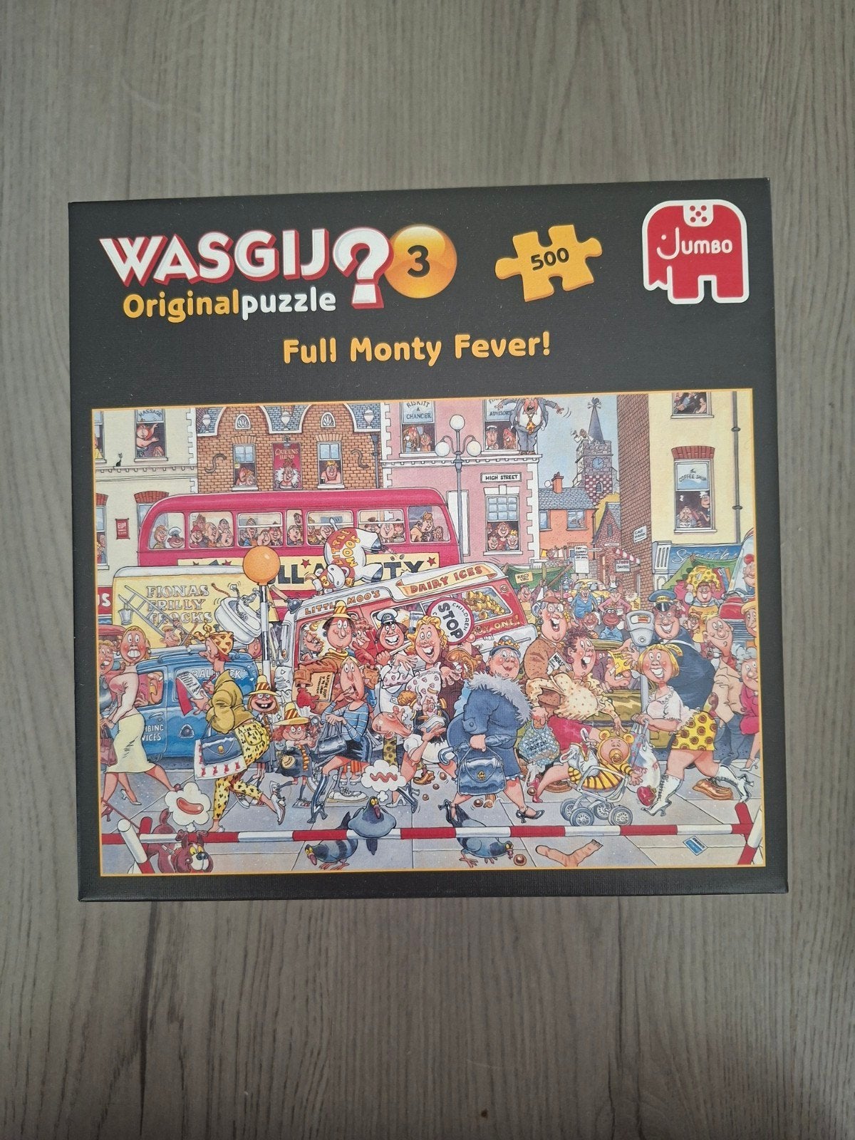 Wasgij 950 stukjes original nr 3 full monty fever, Ophalen of Verzenden, 500 t/m 1500 stukjes, Zo goed als nieuw