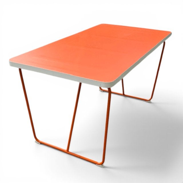 Tafel oud IKEA oranje, Huis en Inrichting, Tafels | Eettafels, Gebruikt, 50 tot 100 cm, 150 tot 200 cm, Vier personen, Rechthoekig