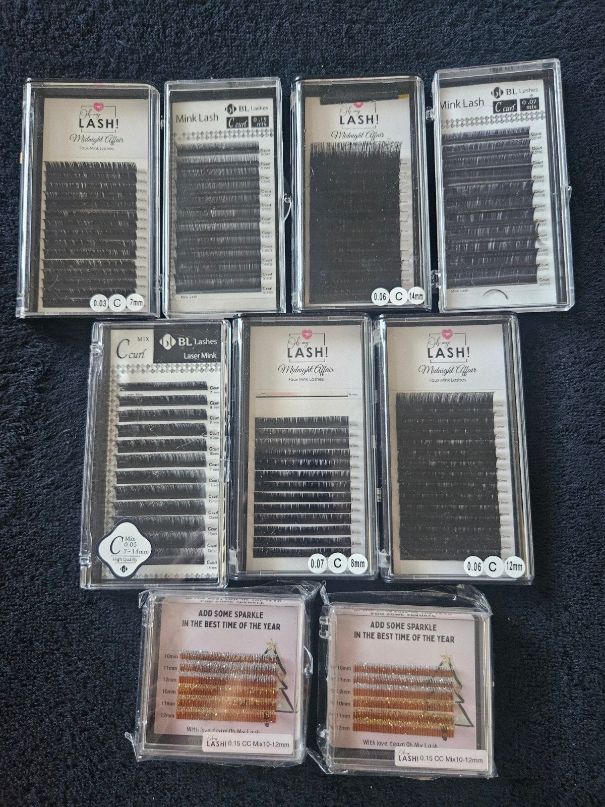 Wimperextensions set - Nieuw. Ook te koop per doosje, Ophalen of Verzenden, Nieuw, Ogen, Verzorging