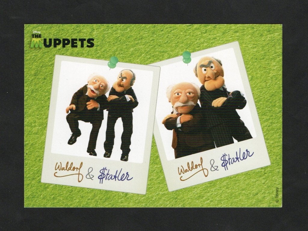 The Muppets Waldorf and Statler Disney., Verzamelen, Ansichtkaarten | Themakaarten, Ophalen of Verzenden, 1980 tot heden, Ongelopen