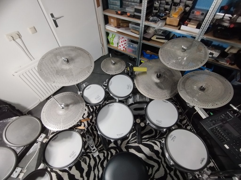 E-bekkens Zeitgeist + Roland modul + gasvelen + triggers, Muziek en Instrumenten, Drumstellen en Slagwerk, Ophalen, Gebruikt, Overige merken