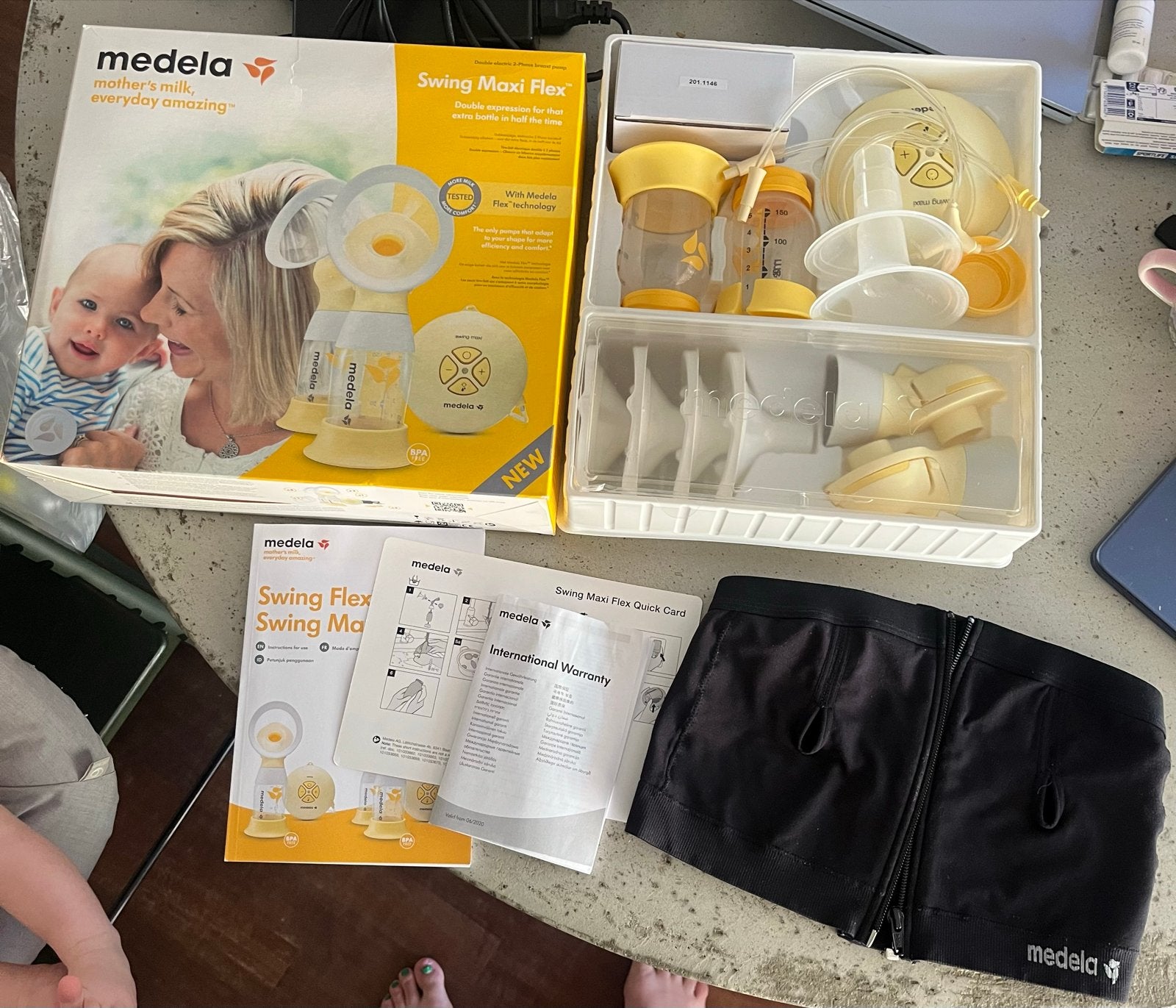 Medela Swing Maxi Flex dubbele elektrische borstkolf, Ophalen, Gebruikt