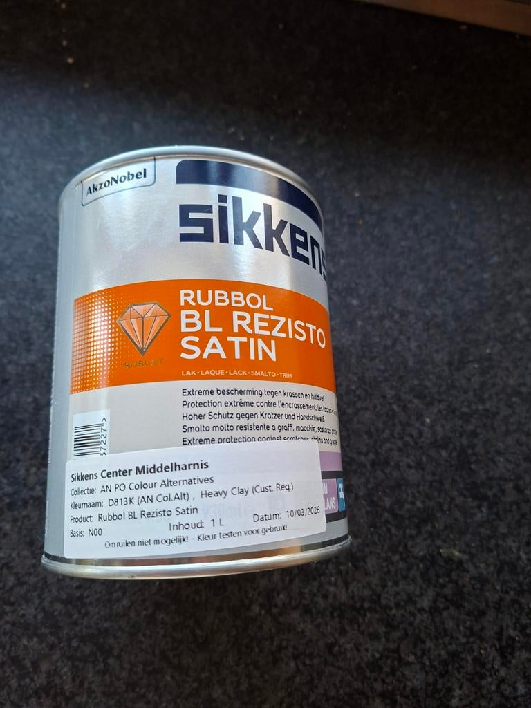 Sikkens houtverf kleur heavy clay van pure and original, Overige kleuren, Nieuw, Ophalen of Verzenden, Verf