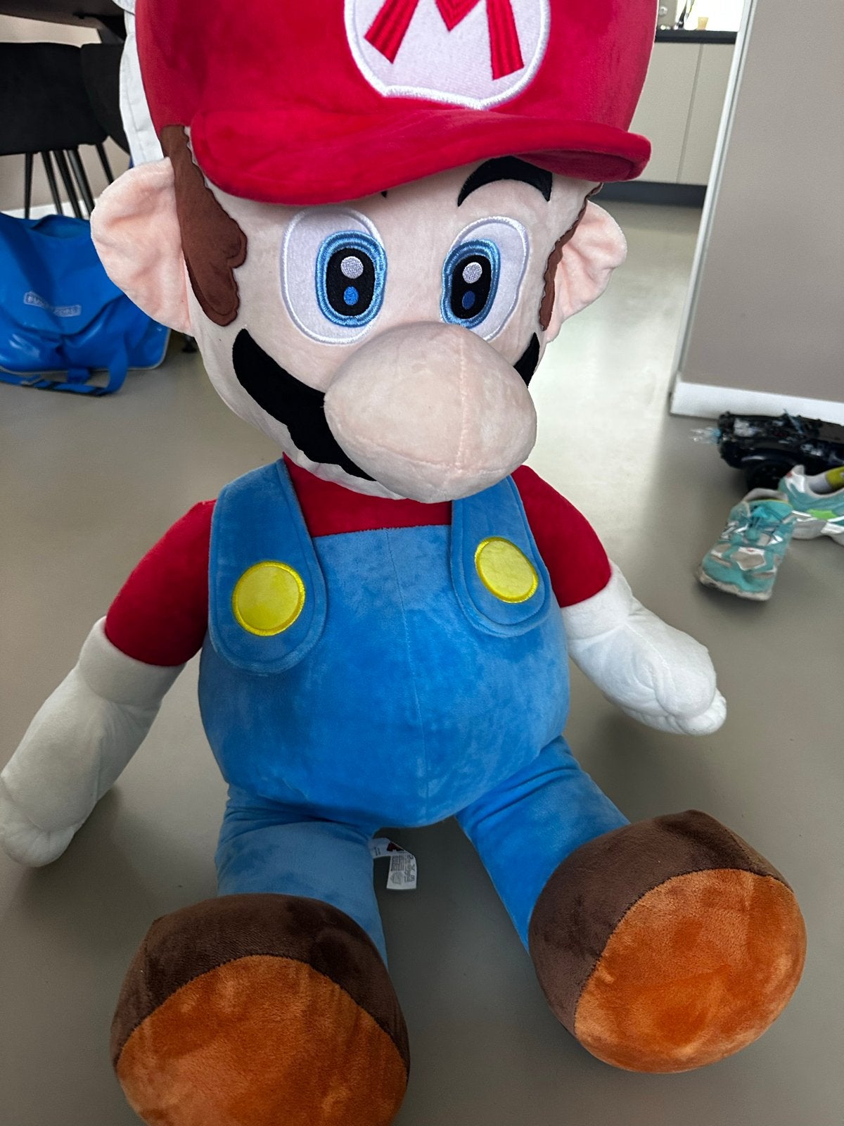 Grote Super Mario Knuffel - 90 cm, Kinderen en Baby's, Speelgoed | Knuffels en Pluche, Ophalen, Overige typen, Zo goed als nieuw