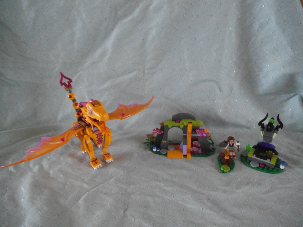 lego friends lavagrot van de vuurdraak, Ophalen of Verzenden, Zo goed als nieuw, Complete set, Lego
