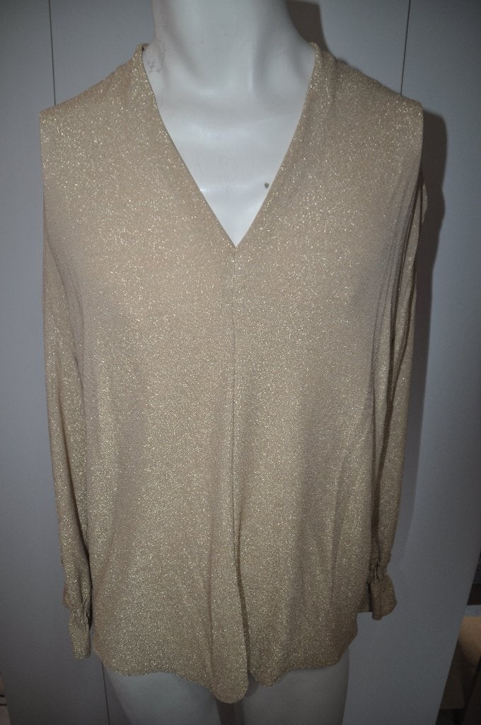 AD51 Shirt Goud maat XL, Kleding | Dames, Ophalen of Verzenden, Zo goed als nieuw, Overige kleuren, Shirt of Top
