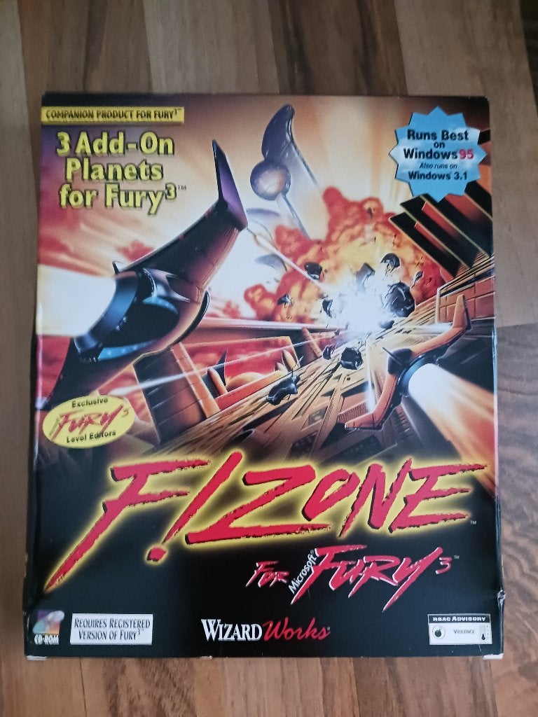F!Zone for Fury3 PC CD-Rom, 1 speler, Ophalen of Verzenden, Gebruikt, Vanaf 3 jaar