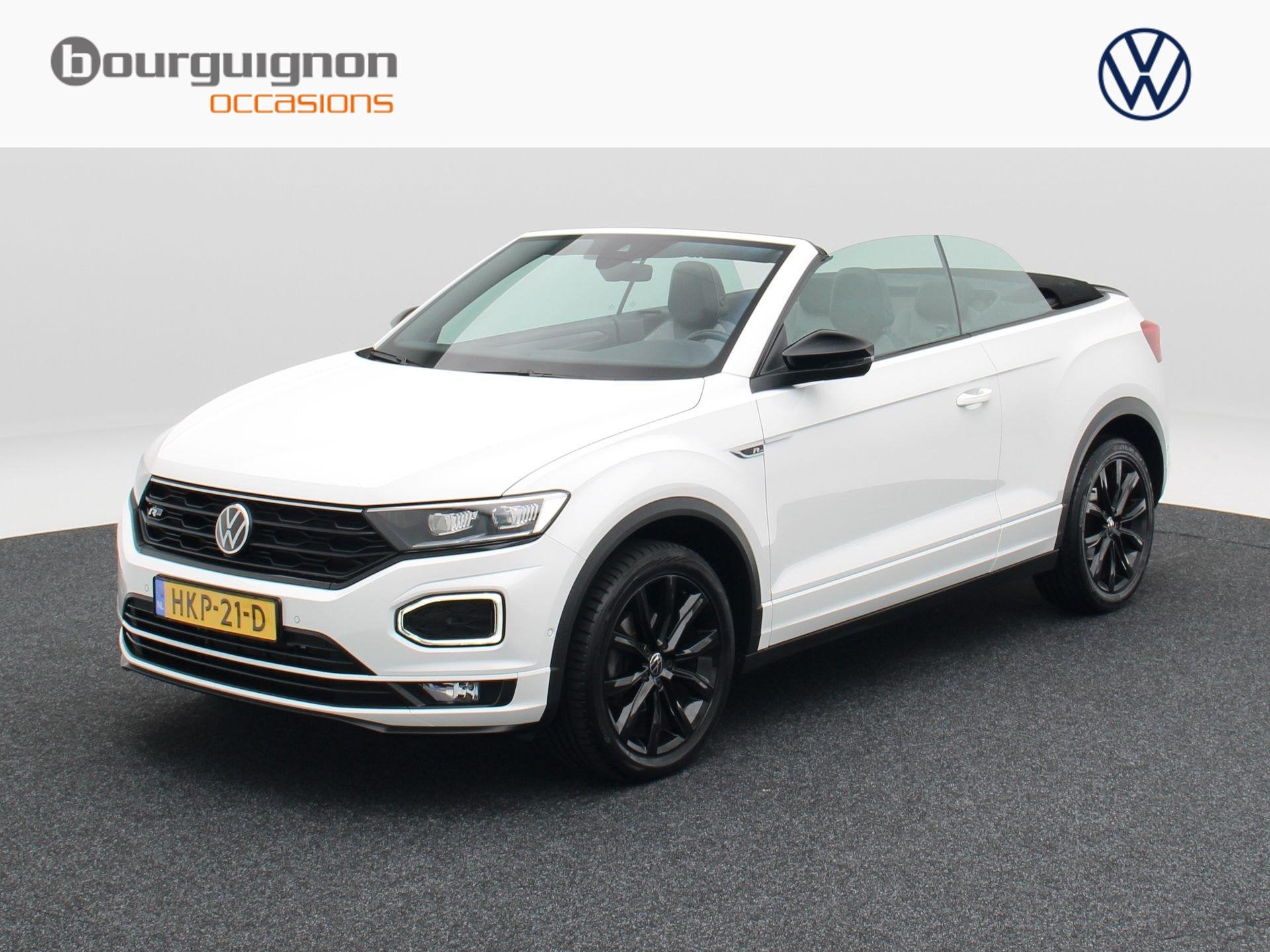 Volkswagen T-Roc Cabrio 1.5 TSi 150 Pk Automaat R-Line | Ada, Auto's, Dealer onderhouden, 4 cilinders, 4 stoelen, Wit