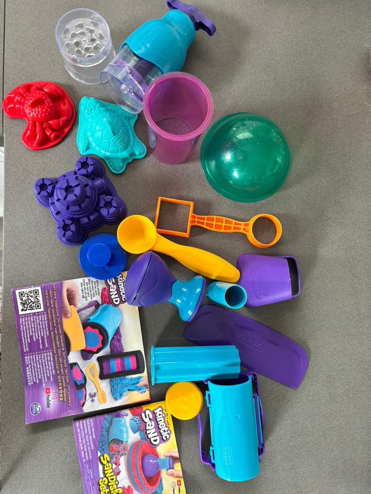 Kinetic Sand accessoires, Kinderen en Baby's, Speelgoed | Overig, Ophalen, Zo goed als nieuw, Jongen of Meisje