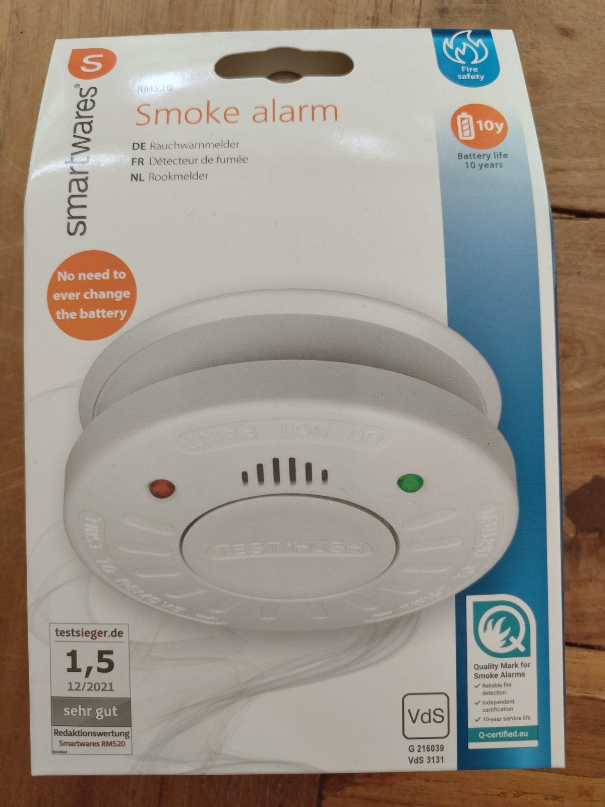 Smartwares rookmelder (nieuw in doos), Ophalen, Nieuw, Detector, Sensor of Melder, Rook