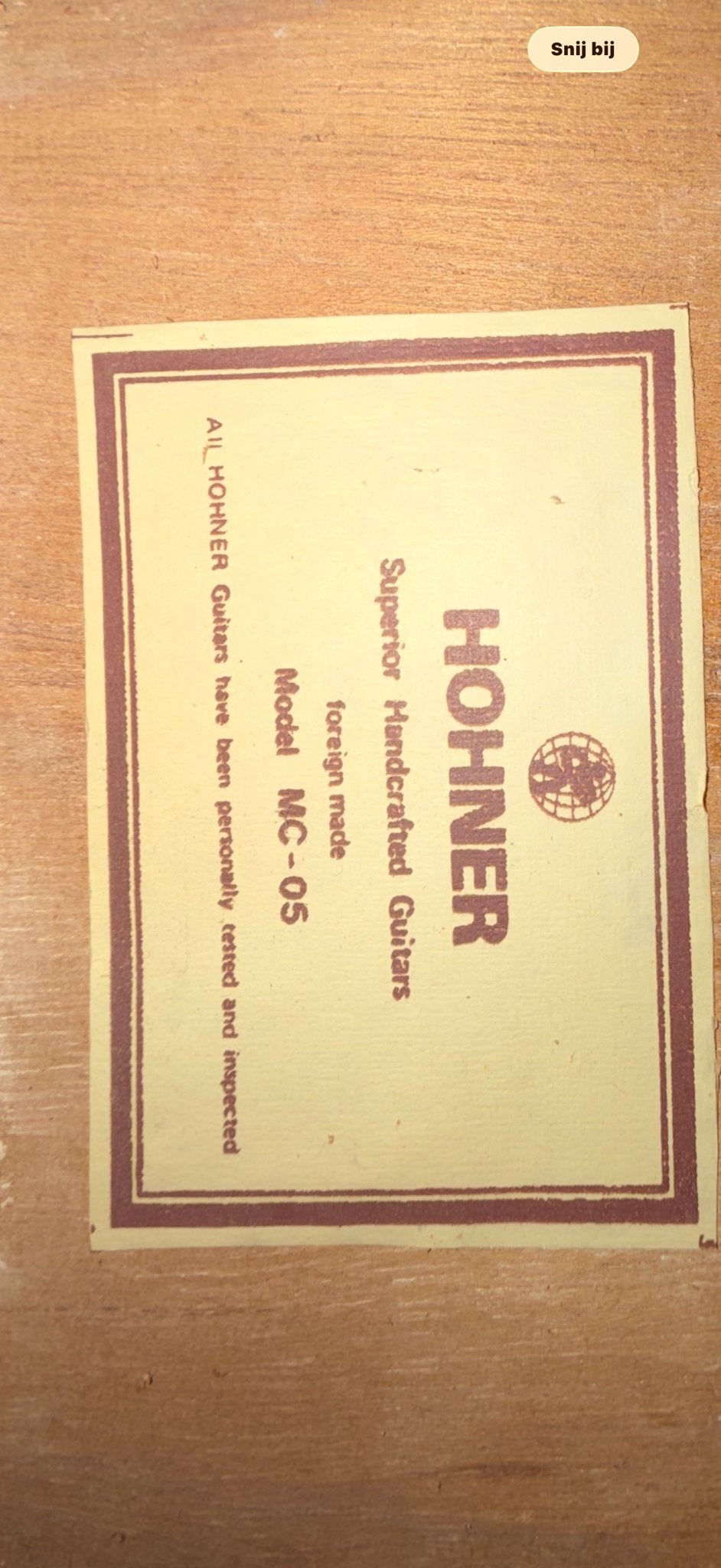 Hohner MC-05 Klassieke Gitaar met Hoes en Standaard, Ophalen, Gebruikt, Klassieke of Spaanse gitaar, Met koffer
